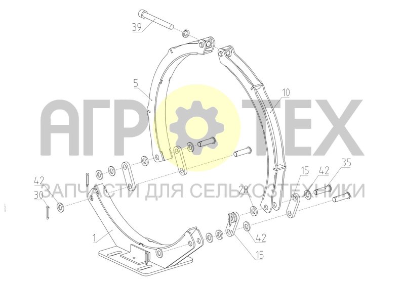 Чертеж Крепление (161.05.57.890)